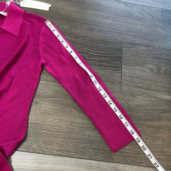 Trina Turk Bookish Collared Pink Fuchsia Hot Pink Minidress NWT Womens Size XS - Picture 9 of 12